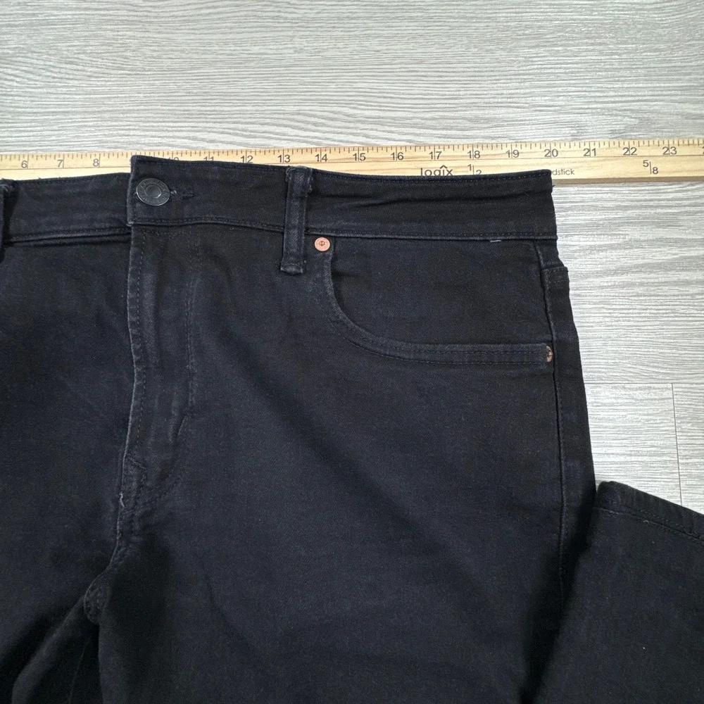 American Eagle Men's Jeans Original Straight Black 36x30‎ Airflex+ Stretch Denim